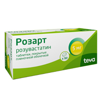 Розарт табл. п/о пленочной 5 мг №90