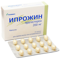 Ипрожин капс. 200 мг №15, Италфармако С.п.А.[Италия], произведено Капсуджель Плоэрмель / НекстФарма Плоэрмель